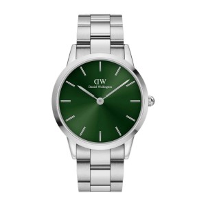 Daniel Wellington Iconic Link Emerald Women Watches Silver | MX8956130