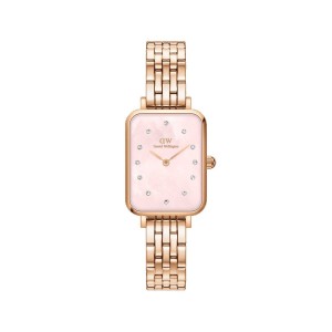 Daniel Wellington Quadro Lumine 5-Link Melrose Women Watches Rose Gold | ND8952407