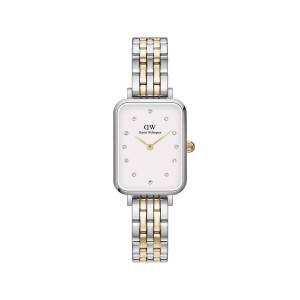 Daniel Wellington Quadro Lumine 5-link two-tone Women Watches Silver | GR3825916