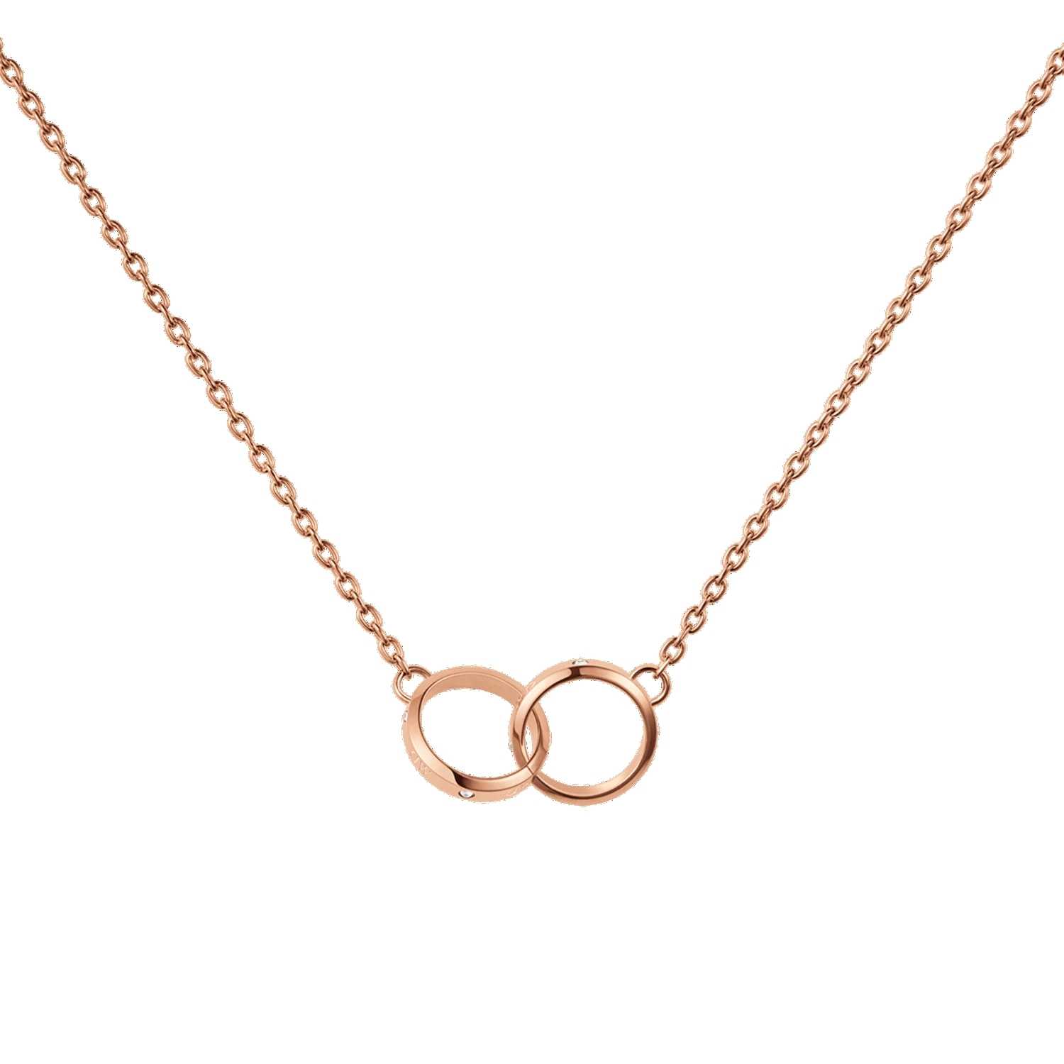 Daniel Wellington Classic Lumine Unity Necklaces Rose Gold | XS0894671