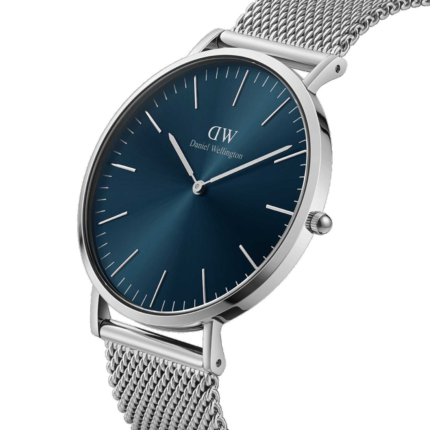 Daniel Wellington Classic Mesh Arctic Men Watches Silver | SE2789035