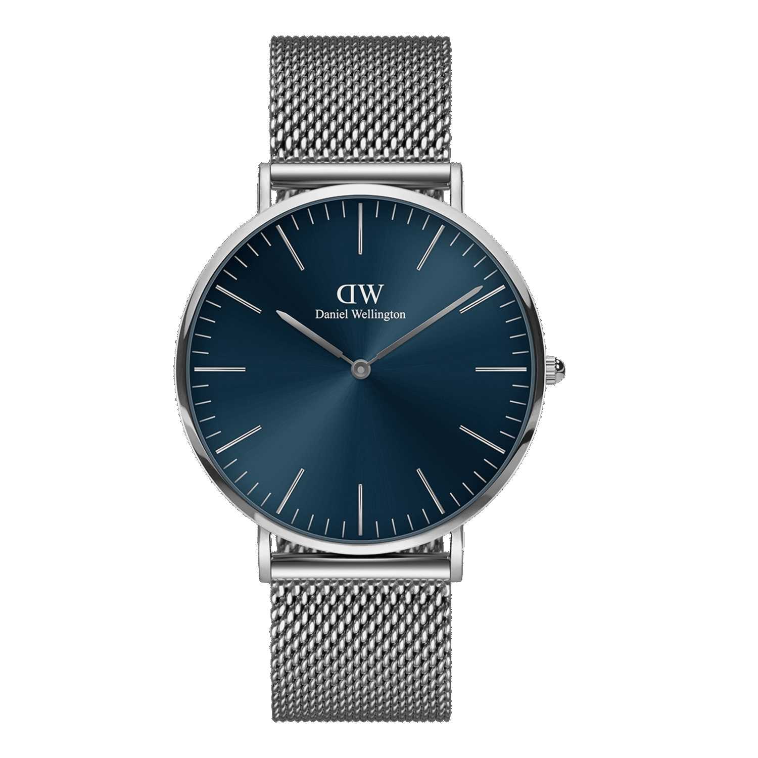 Daniel Wellington Classic Mesh Arctic Men Watches Silver | SE2789035