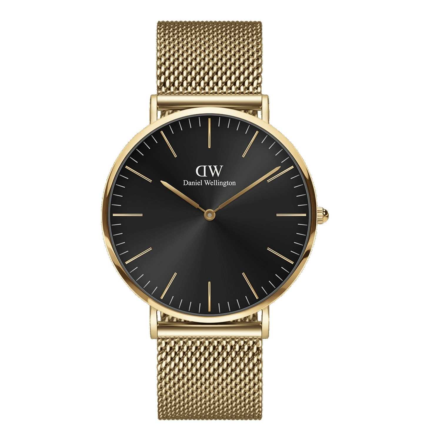 Daniel Wellington Classic Mesh Onyx Men Watches Gold | CT0475296