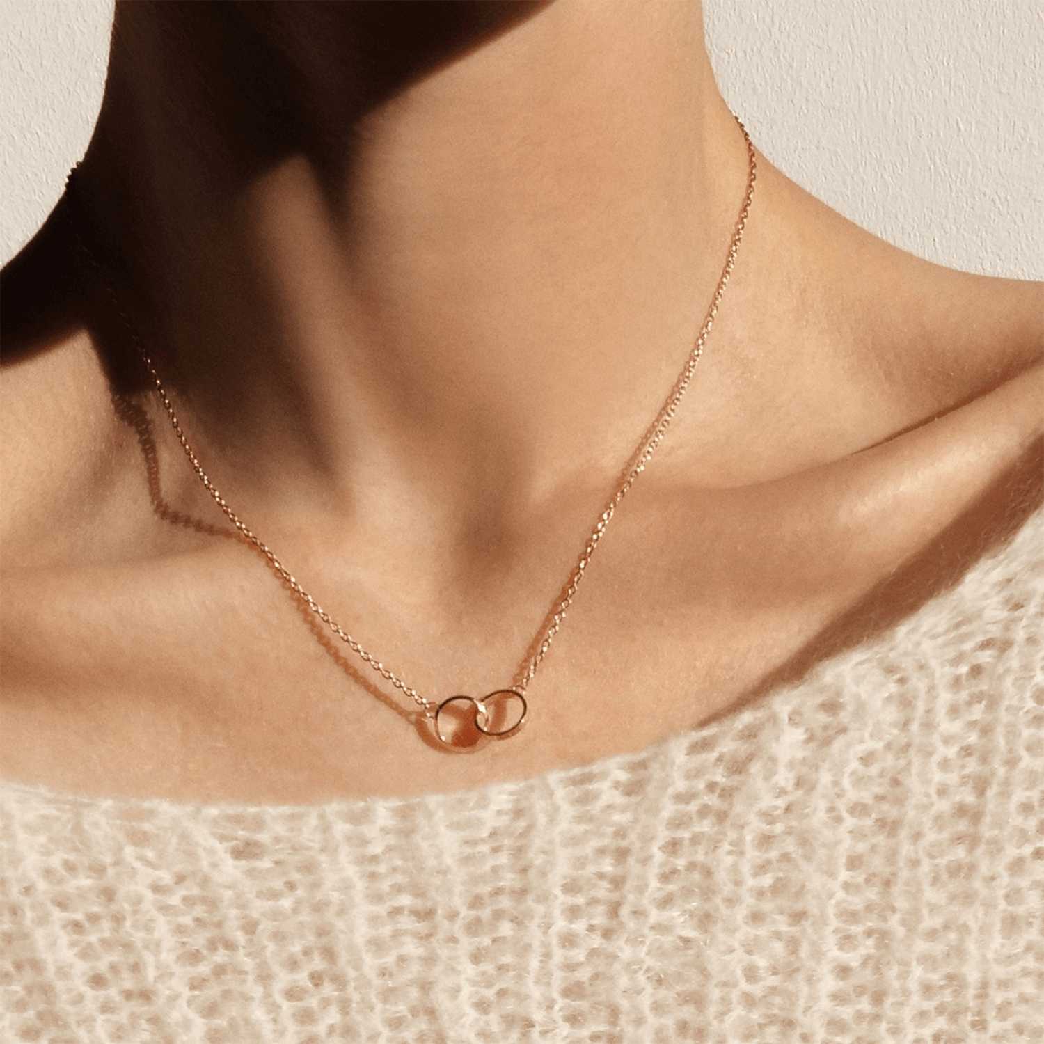 Daniel Wellington Elan Unity Necklaces Rose Gold | WC9642785