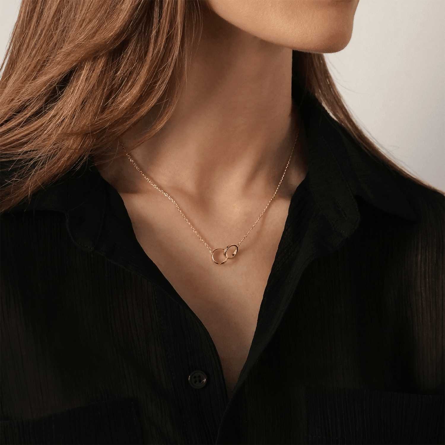 Daniel Wellington Elan Unity Necklaces Rose Gold | WC9642785