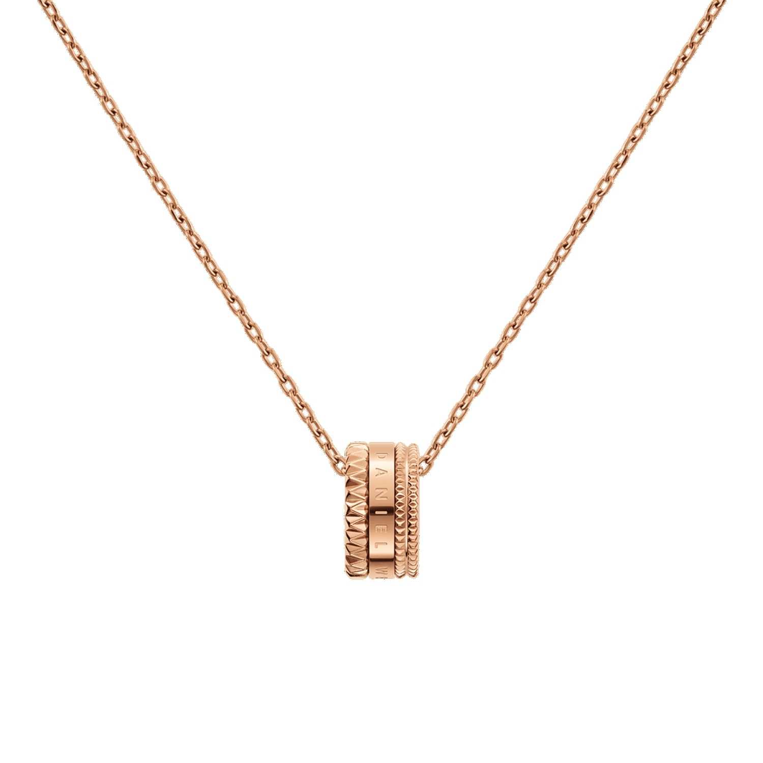 Daniel Wellington Elevation Necklaces Rose Gold | ZC9360154