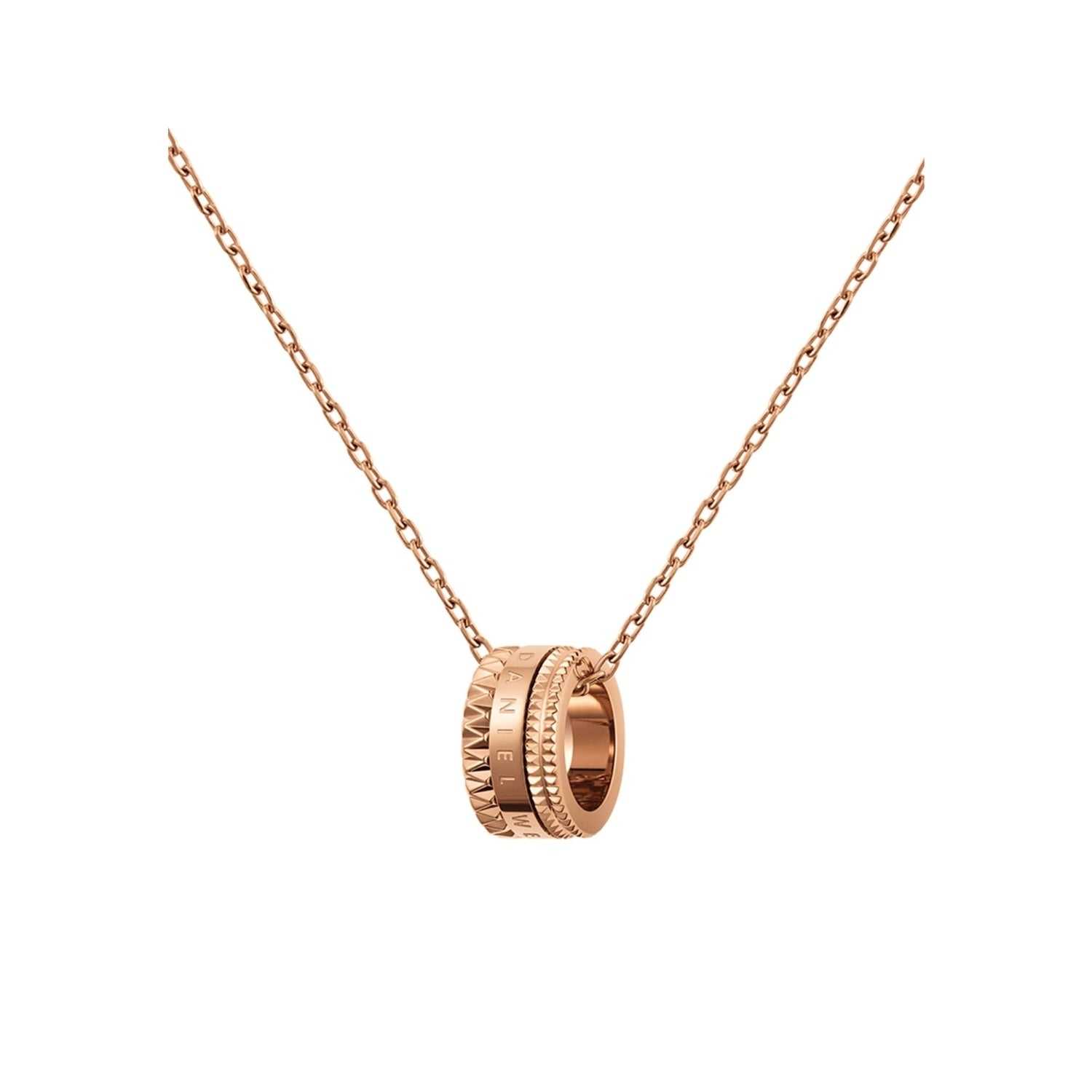 Daniel Wellington Elevation Necklaces Rose Gold | ZC9360154