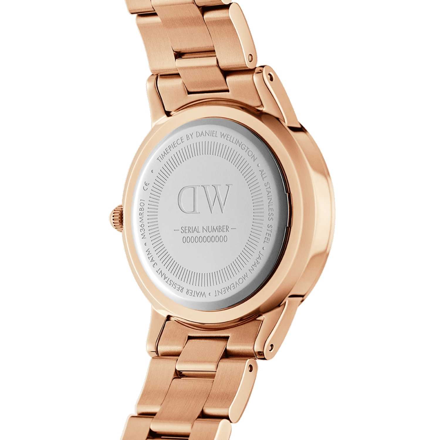 Daniel Wellington Iconic Link Amber Women Watches Rose Gold | OF1579083