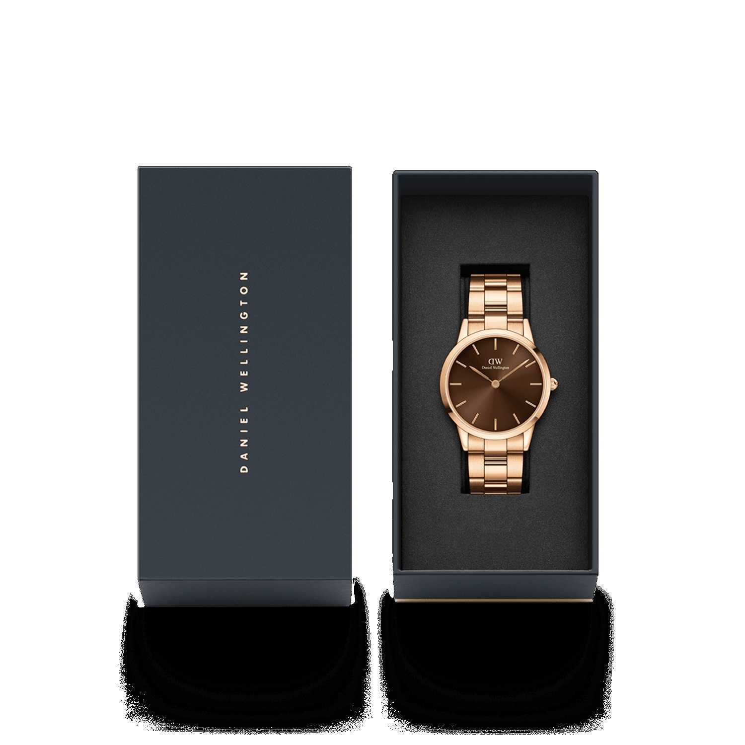 Daniel Wellington Iconic Link Amber Women Watches Rose Gold | OF1579083