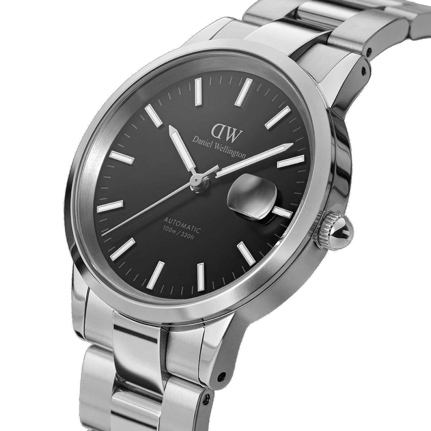 Daniel Wellington Iconic Link Automatic Men Watches Silver | LV9406821