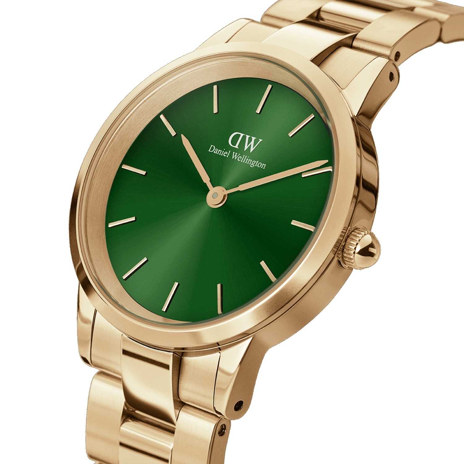 Daniel Wellington Iconic Link Emerald Women Watches Gold | LX0243175