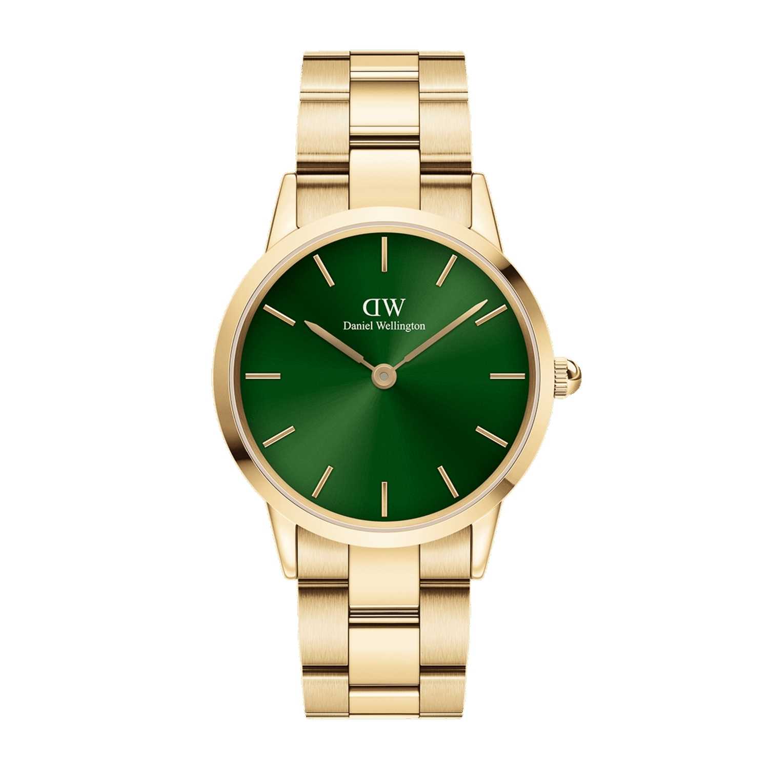 Daniel Wellington Iconic Link Emerald Women Watches Gold | LX0243175