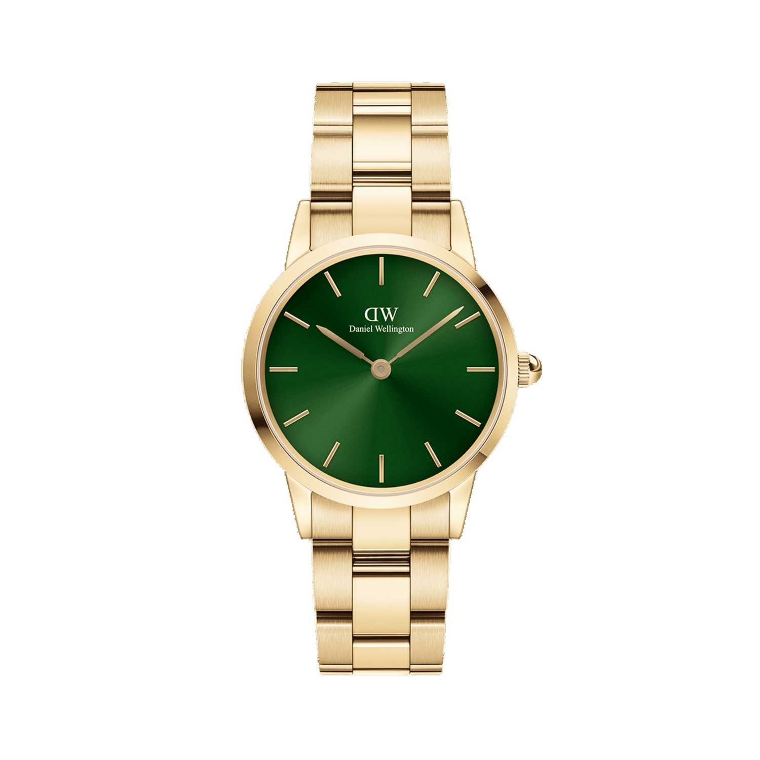 Daniel Wellington Iconic Link Emerald Women Watches Gold | LX0243175