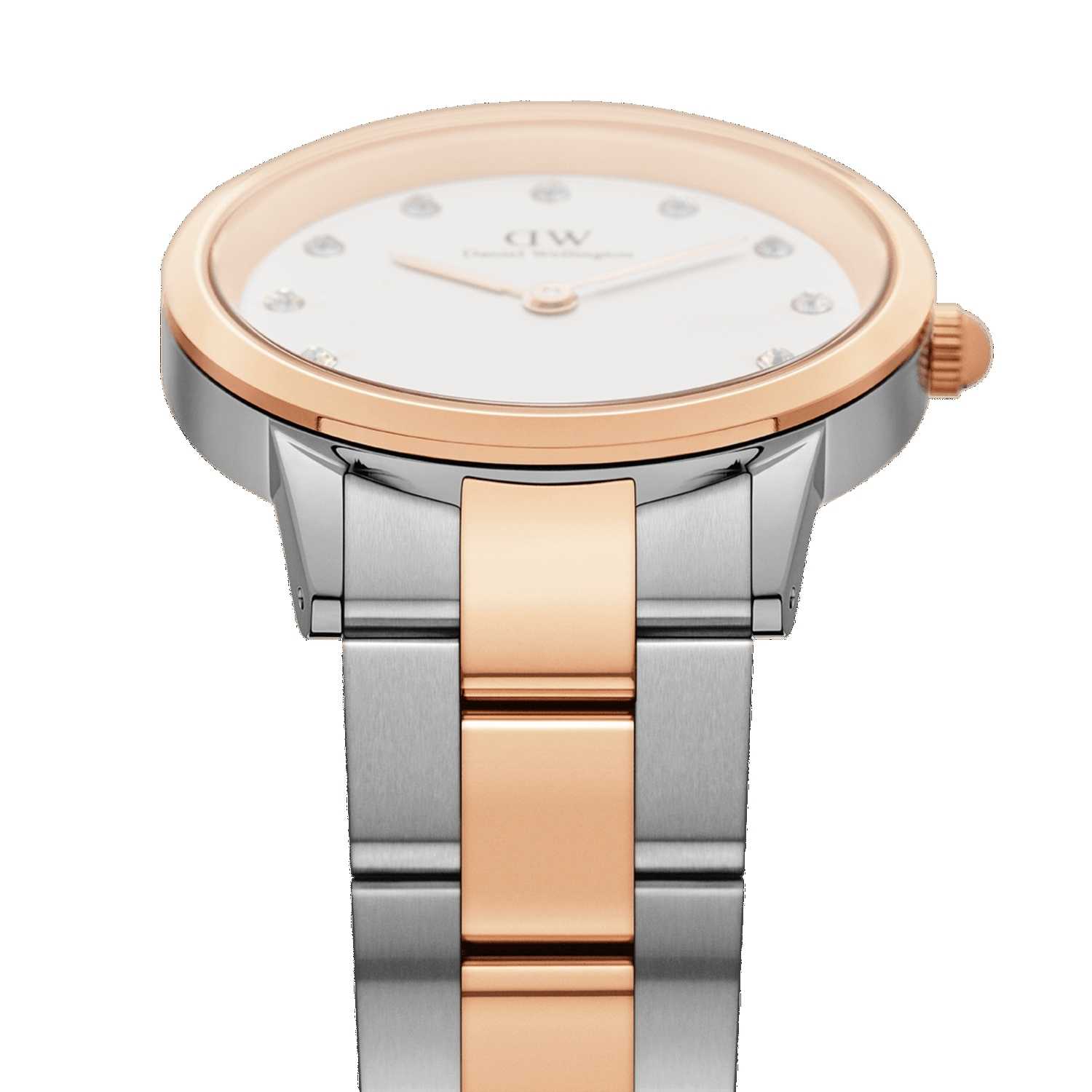 Daniel Wellington Iconic Link Lumine Women Watches Rose Gold | EM4132659