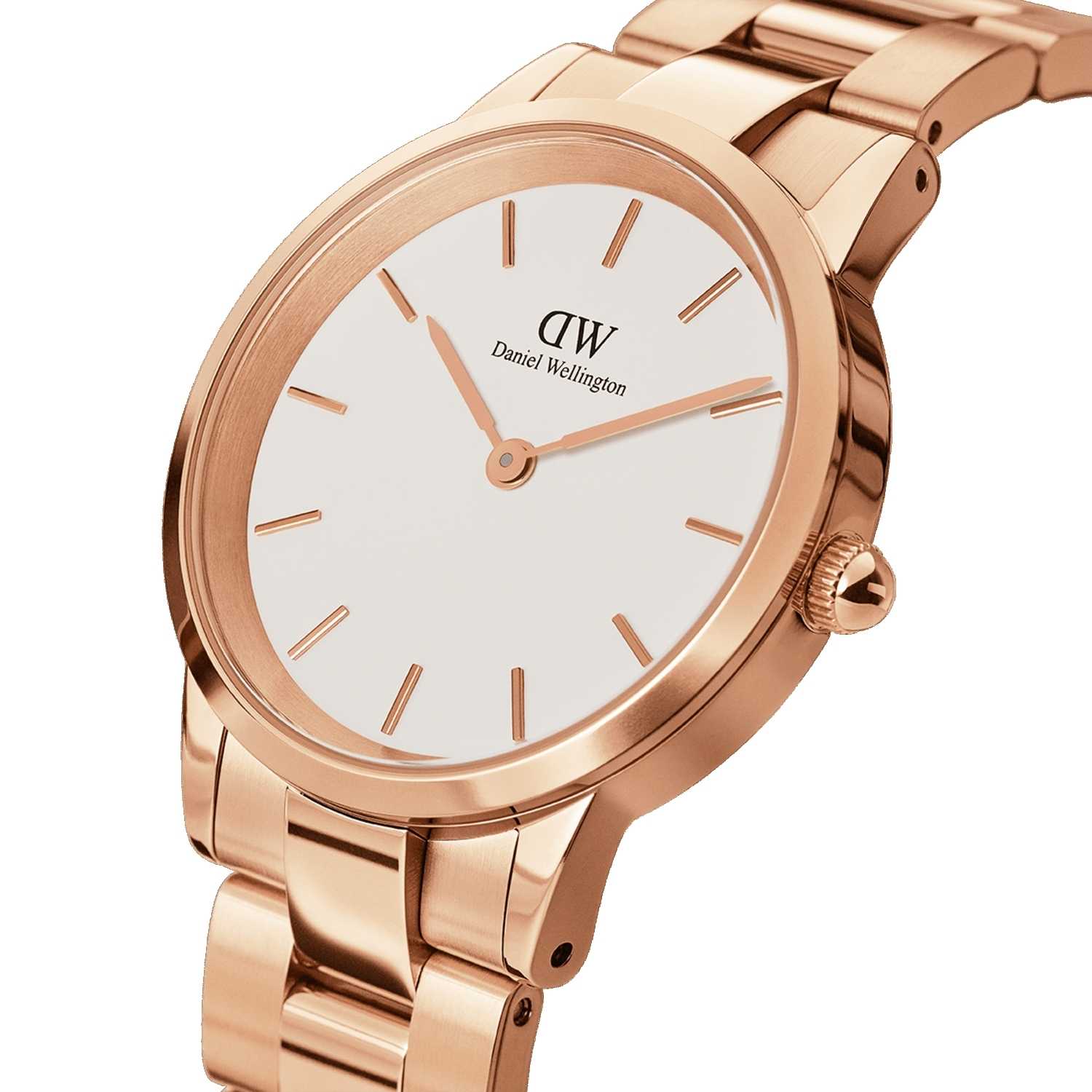 Daniel Wellington Iconic Link Men Watches Rose Gold | DZ6285093