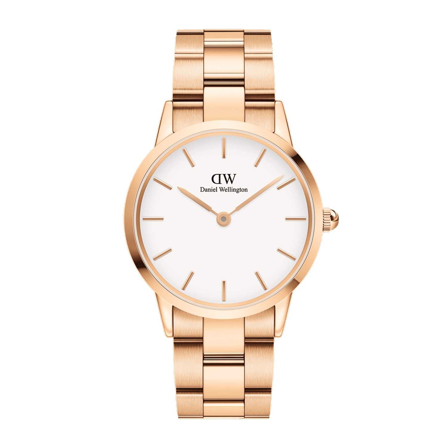 Daniel Wellington Iconic Link Men Watches Rose Gold | DZ6285093