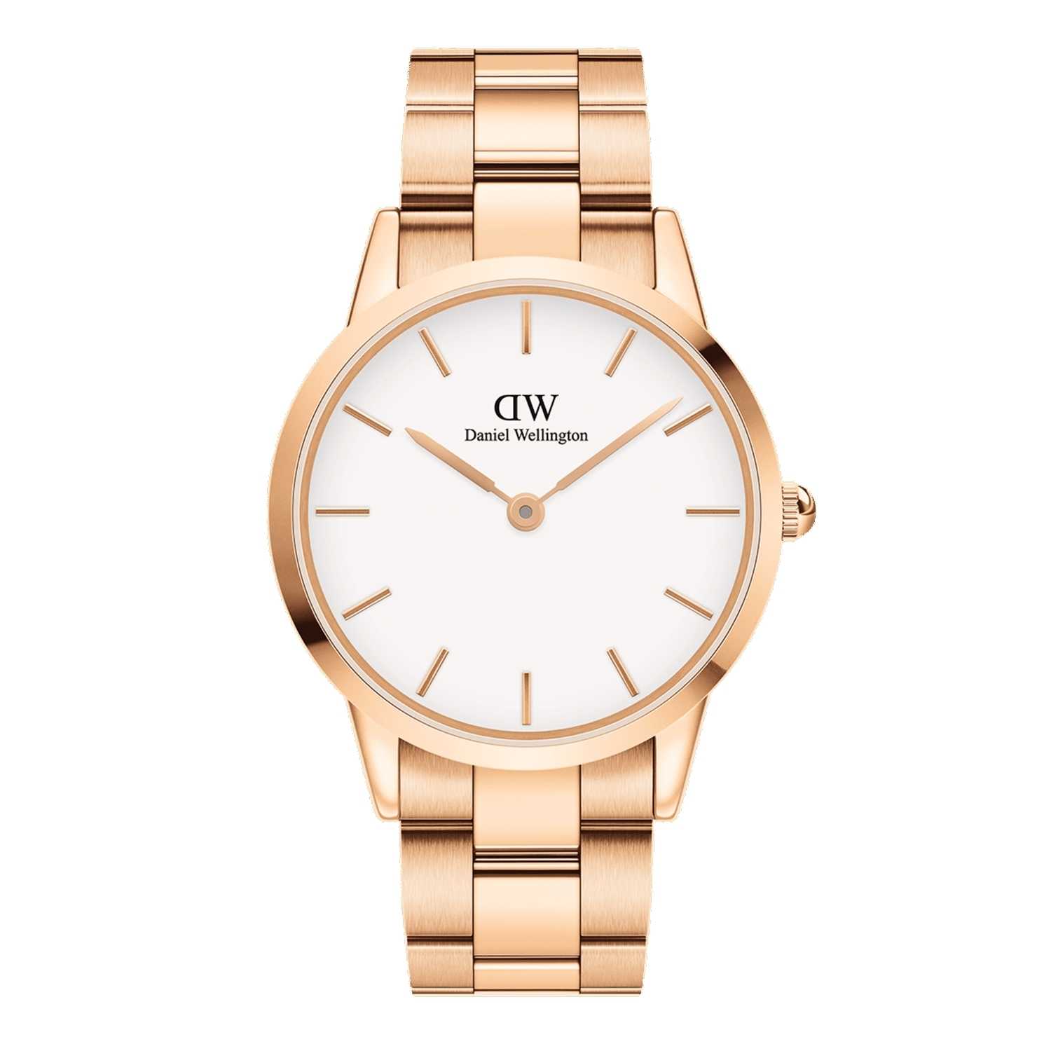 Daniel Wellington Iconic Link Men Watches Rose Gold | DZ6285093