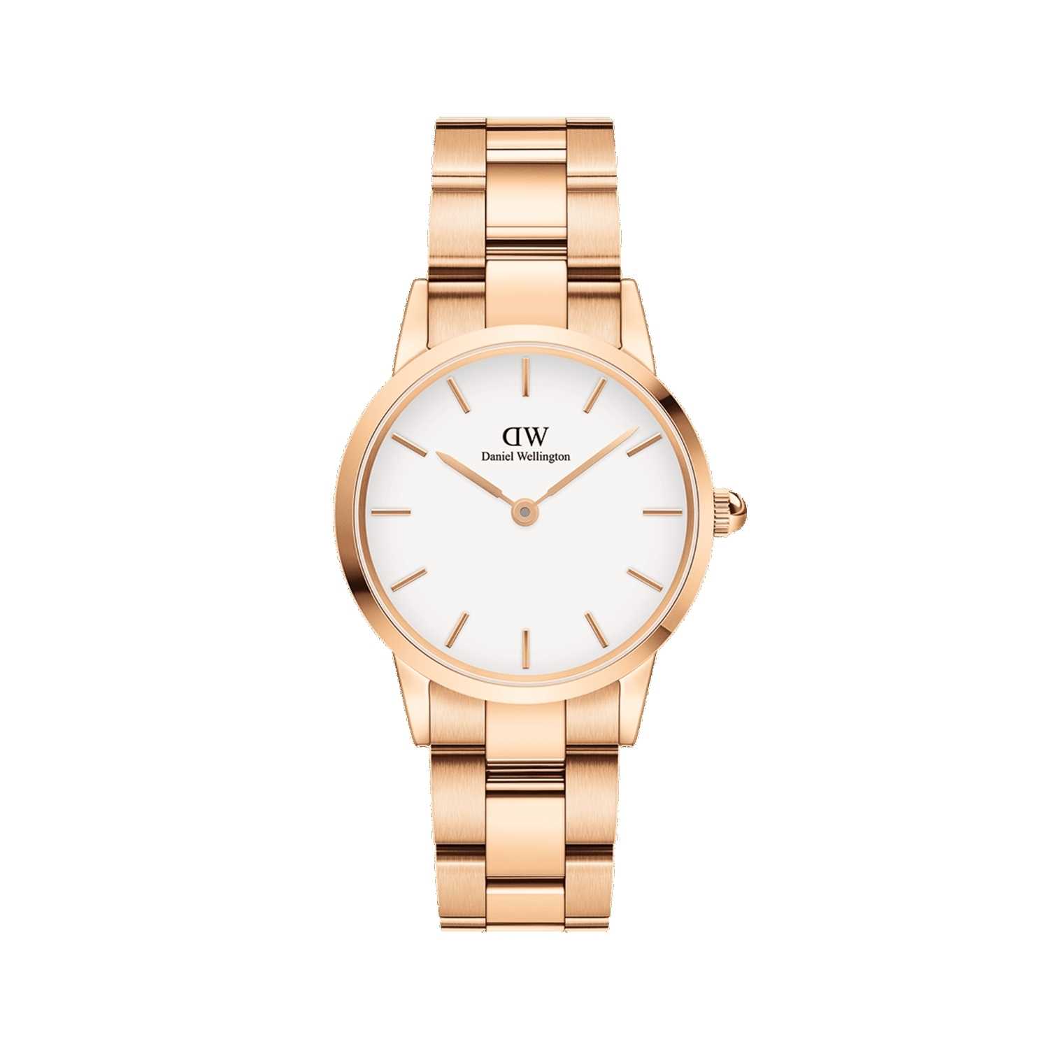 Daniel Wellington Iconic Link Men Watches Rose Gold | DZ6285093