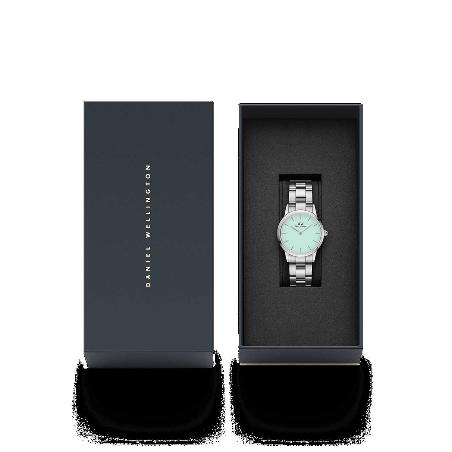 Daniel Wellington Iconic Link Mint Women Watches Silver | OI7609483