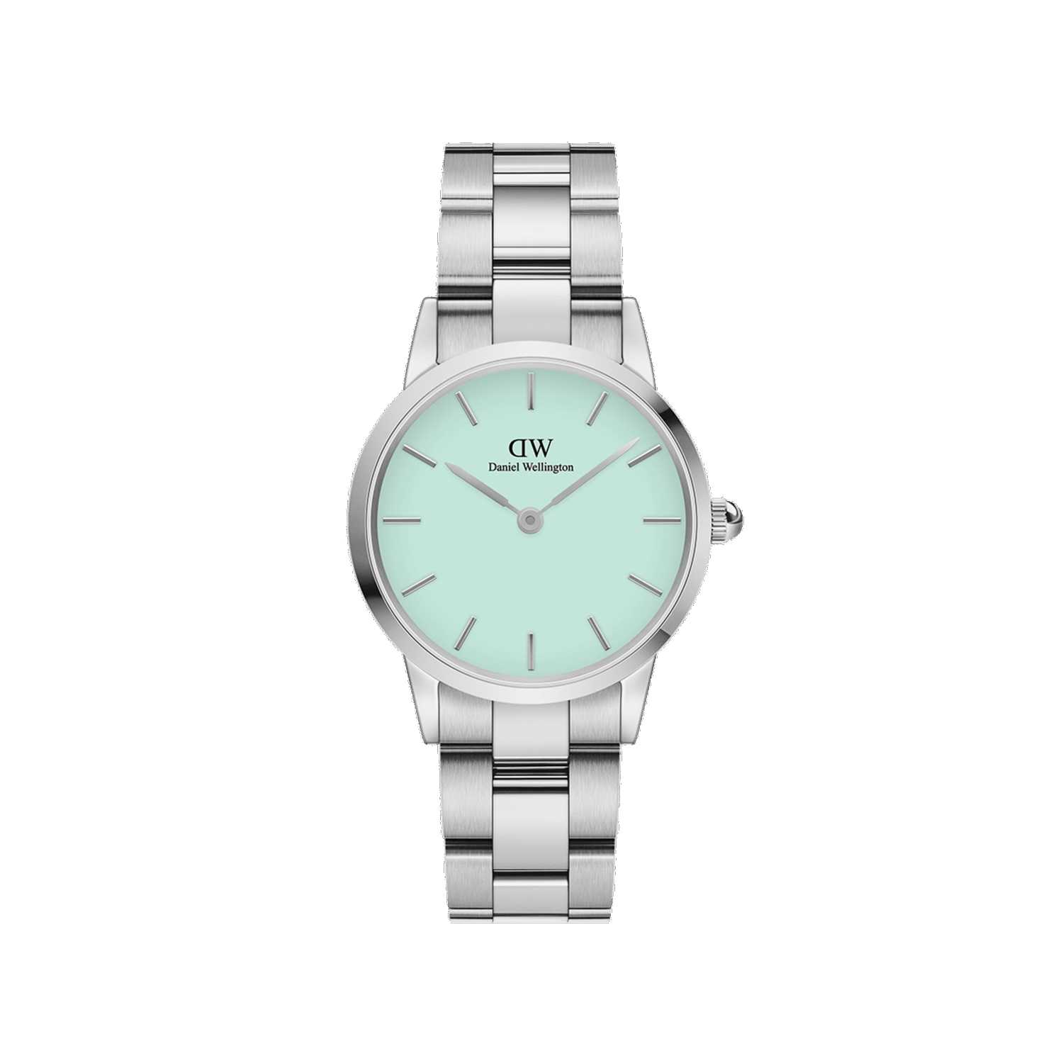 Daniel Wellington Iconic Link Mint Women Watches Silver | OI7609483