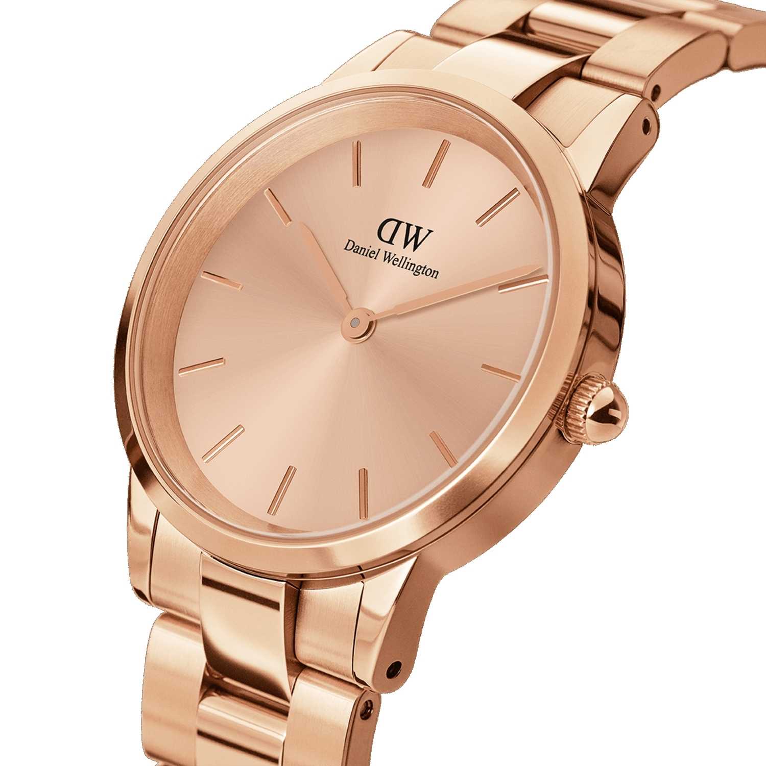 Daniel Wellington Iconic Link Unitone Women Watches Rose Gold | QU9806275