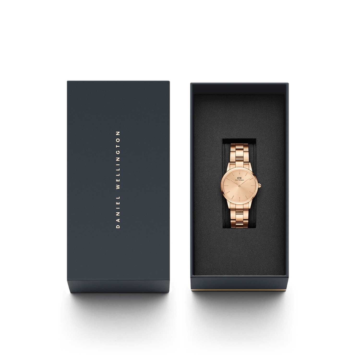 Daniel Wellington Iconic Link Unitone Women Watches Rose Gold | QU9806275