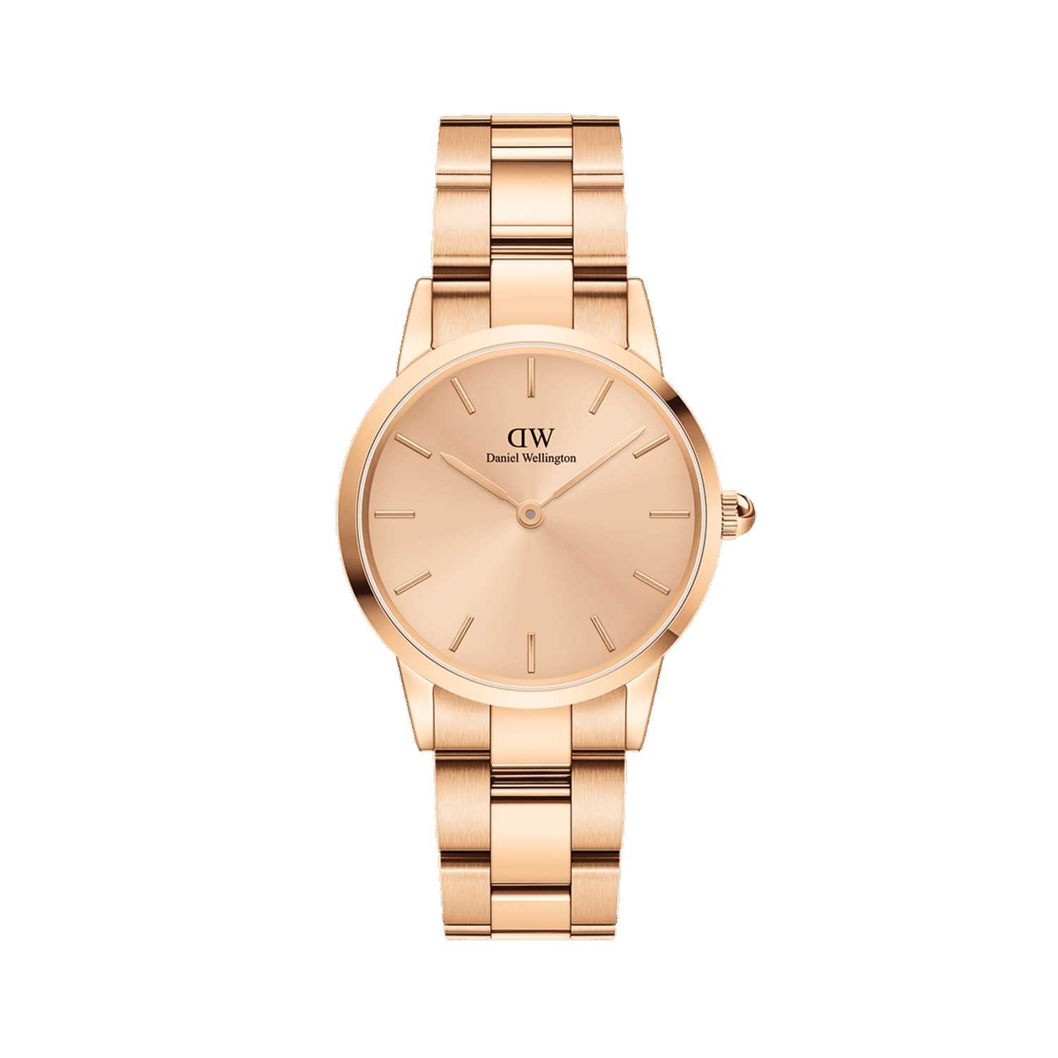 Daniel Wellington Iconic Link Unitone Women Watches Rose Gold | QU9806275