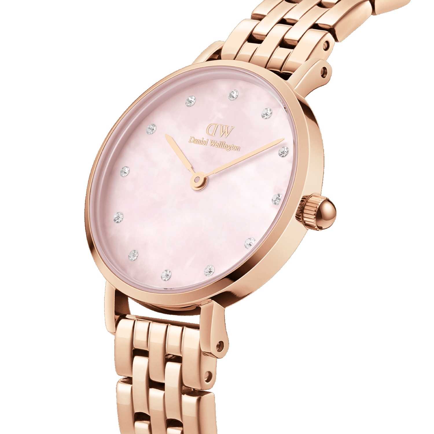 Daniel Wellington Petite Lumine 5-Link Melrose Women Watches Rose Gold | JK3861209