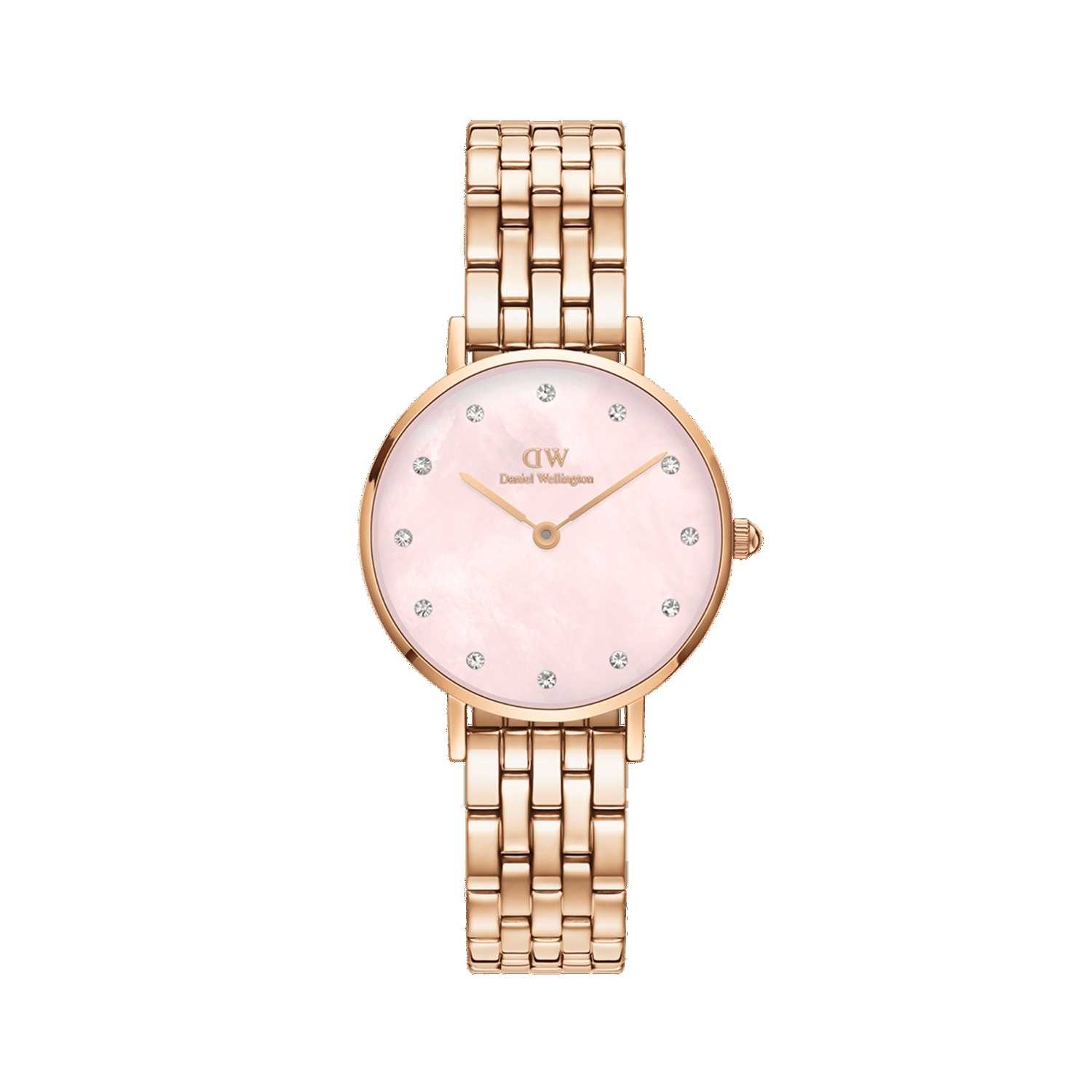 Daniel Wellington Petite Lumine 5-Link Melrose Women Watches Rose Gold | JK3861209