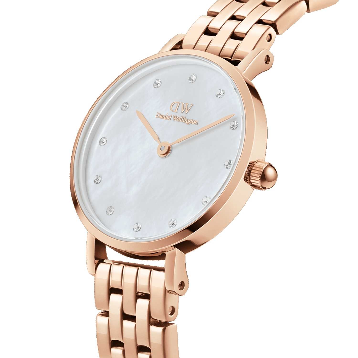 Daniel Wellington Petite Lumine 5-Link Melrose Women Watches Rose Gold | HR3219508