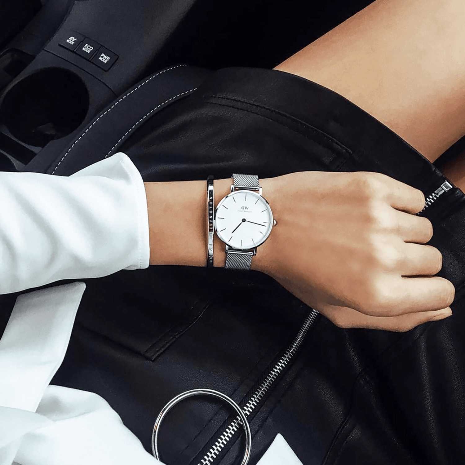 Daniel Wellington Petite Sterling Women Watches Silver | LE0348762