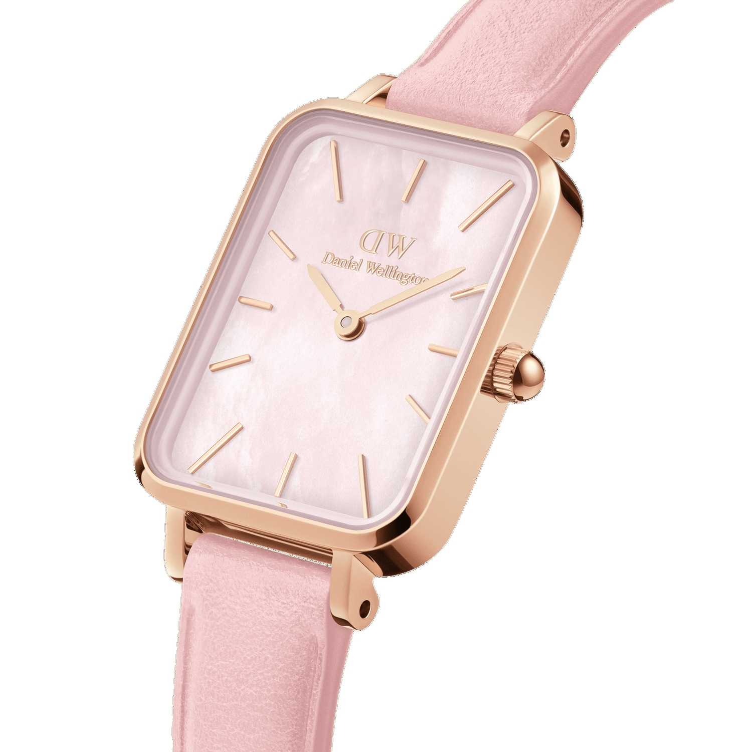 Daniel Wellington Quadro Cherry Blossom Women Watches Rose Gold | AO3547608