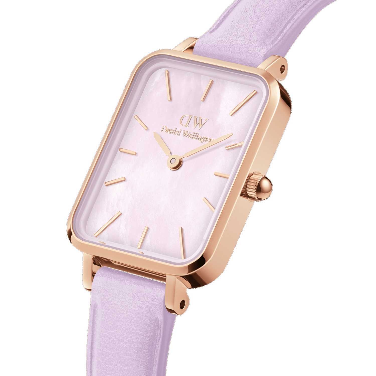 Daniel Wellington Quadro Lavender Women Watches Rose Gold | WI8961325