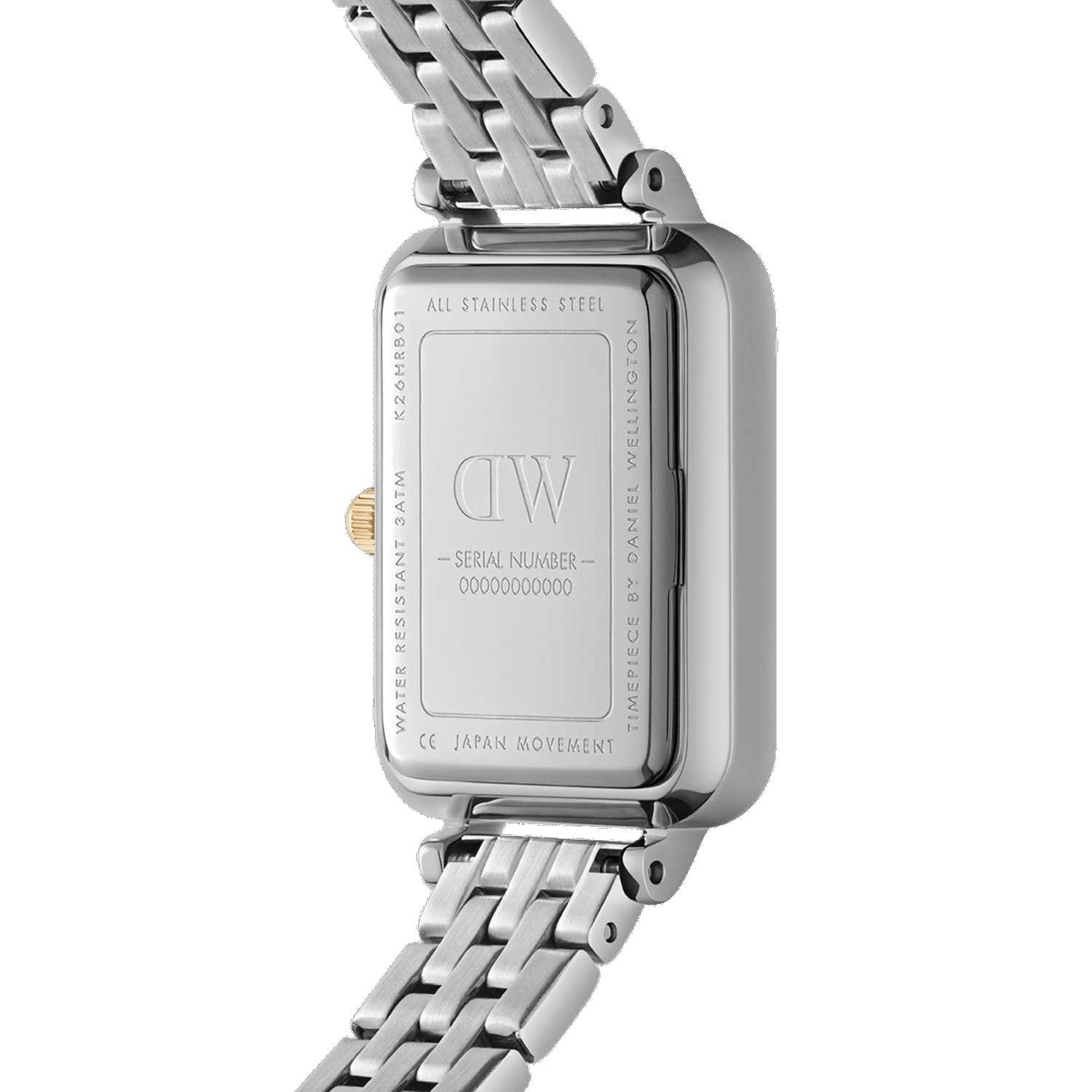 Daniel Wellington Quadro Lumine 5-link two-tone Women Watches Silver | GR3825916