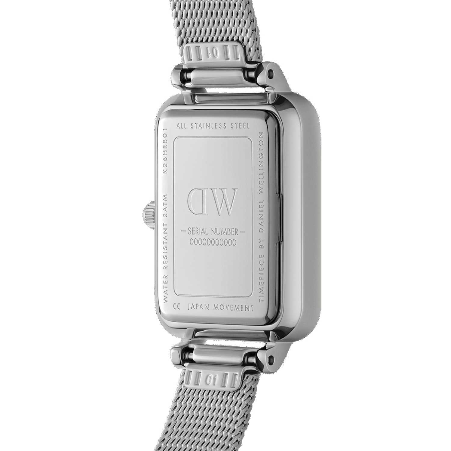 Daniel Wellington Quadro Lumine Pressed Piano Women Watches Silver | DR6489273