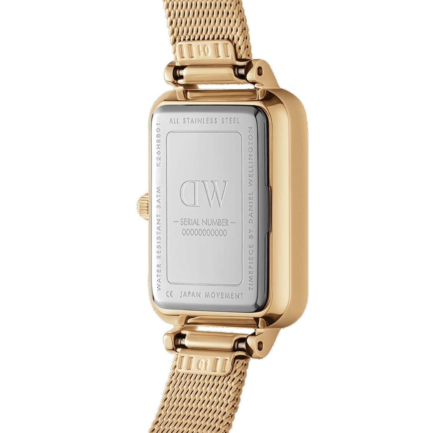 Daniel Wellington Quadro Lumine Pressed Piano Women Watches Gold | UN4307526