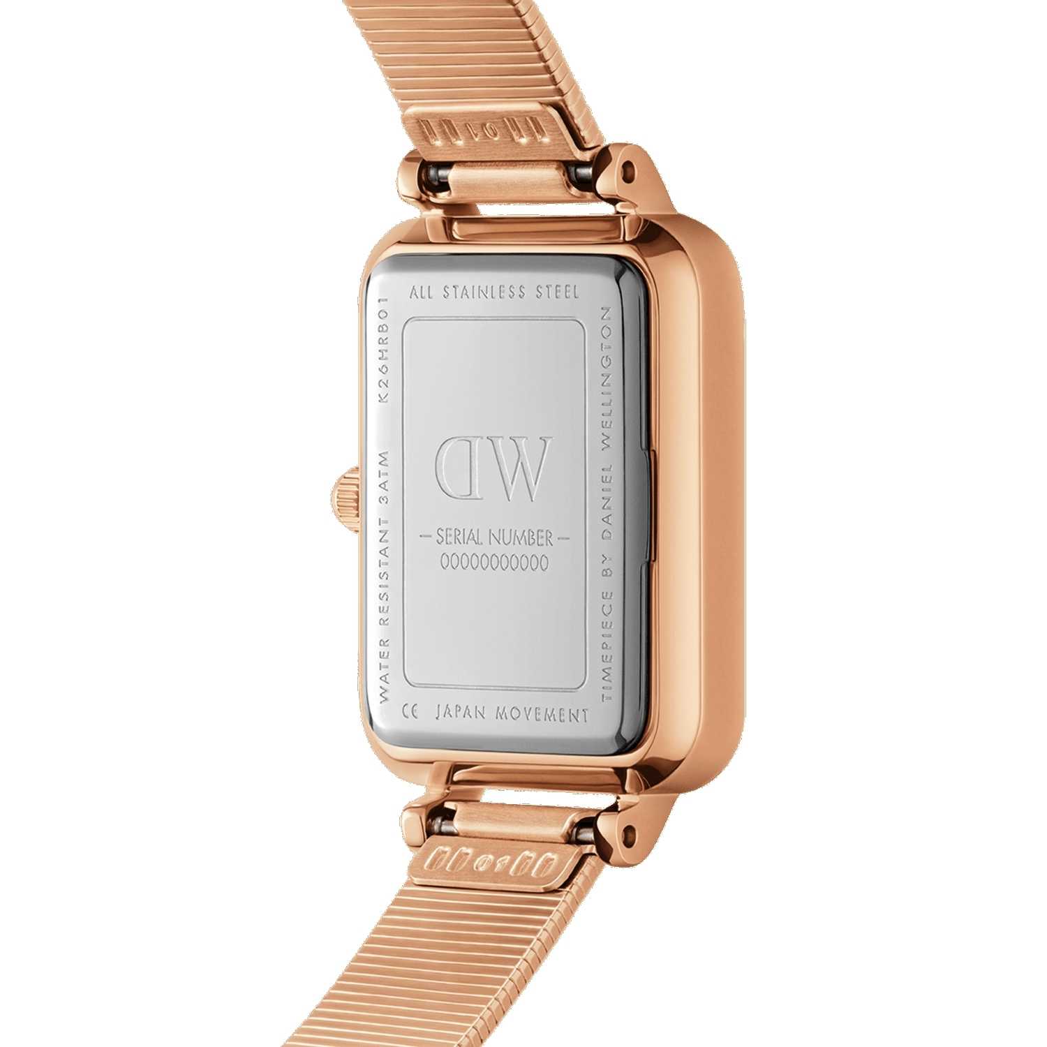 Daniel Wellington Quadro Lumine Pressed Piano Women Watches Rose Gold | HW6502931