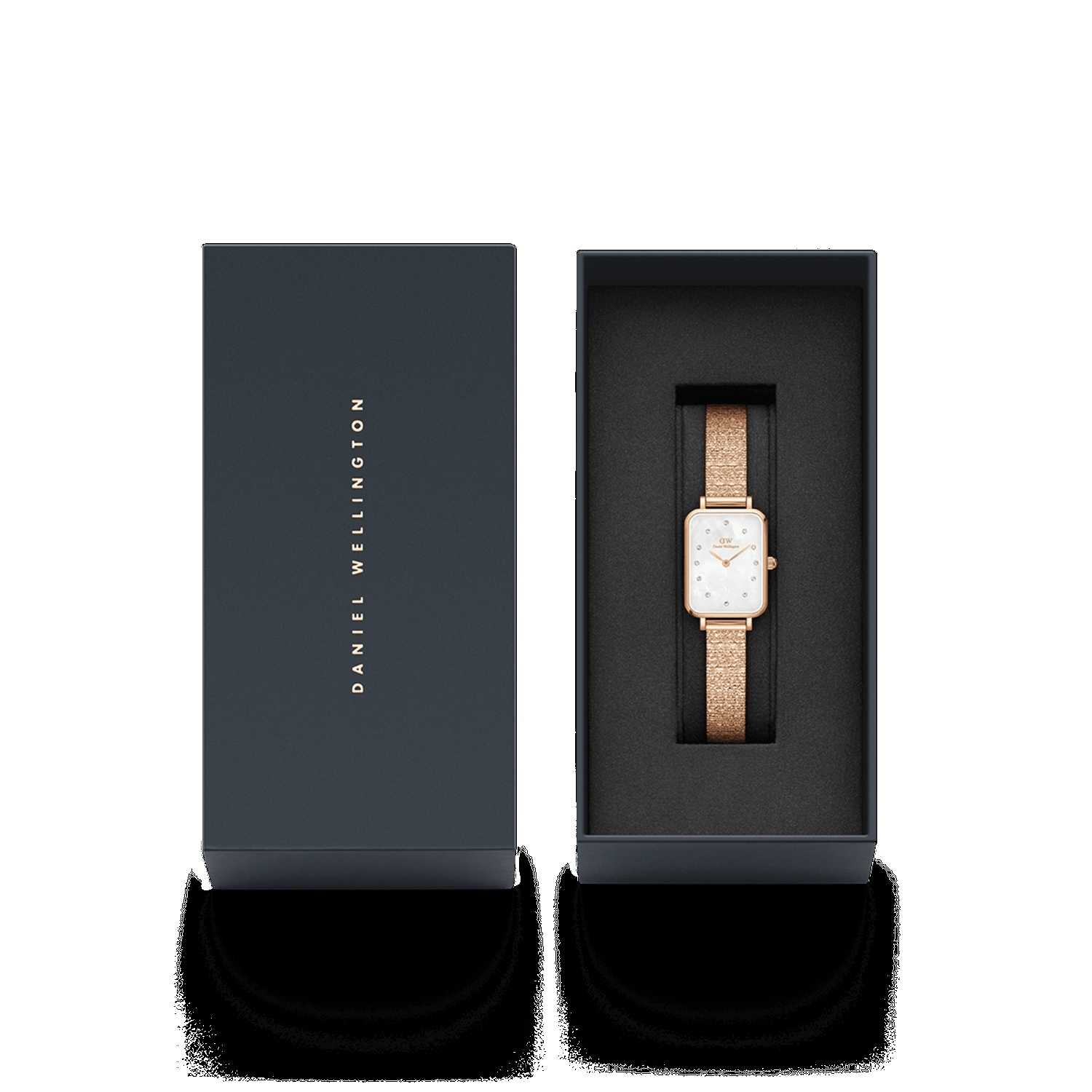 Daniel Wellington Quadro Lumine Pressed Piano Women Watches Rose Gold | HW6502931