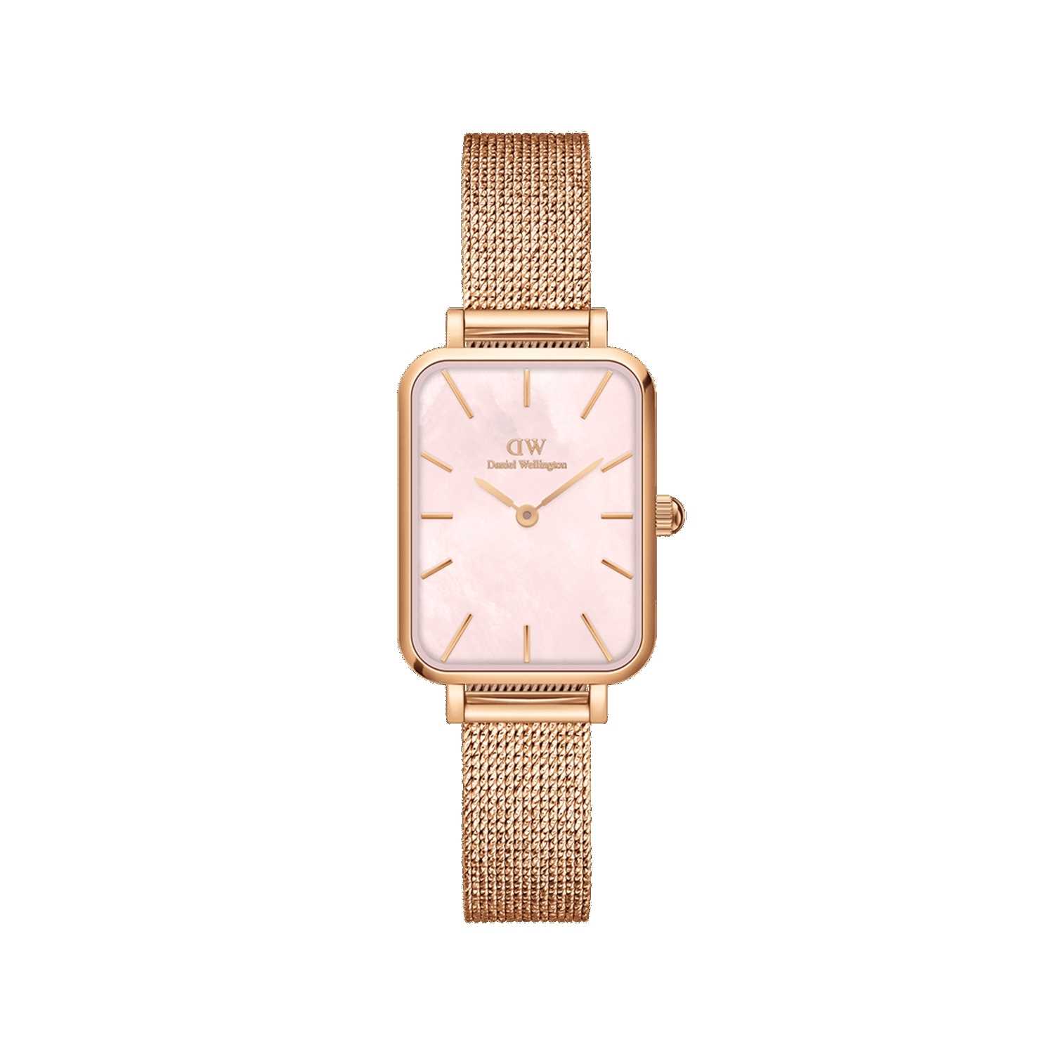 Daniel Wellington Quadro Pressed Melrose Women Watches Rose Gold | MI5741306