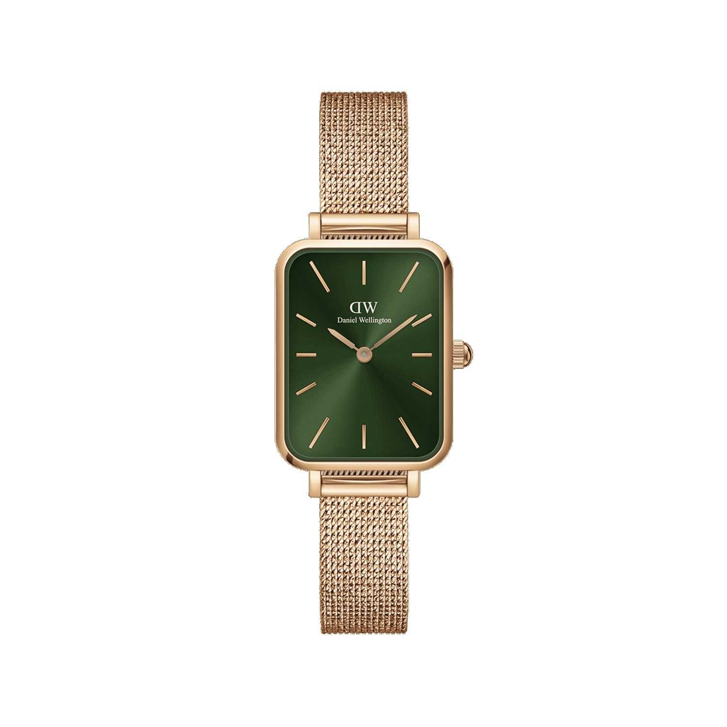 Daniel Wellington Quadro Pressed Melrose Emerald Women Watches Rose Gold | OC2705964