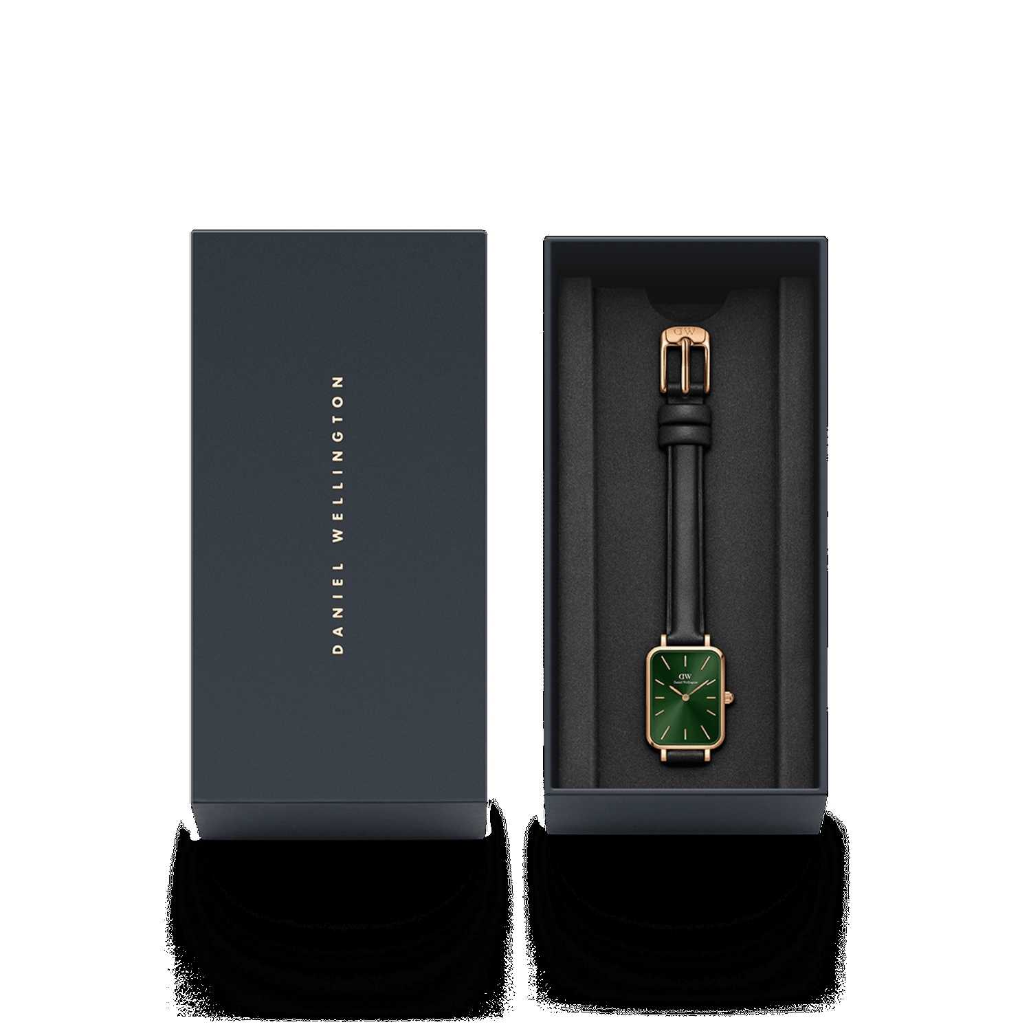 Daniel Wellington Quadro Pressed Sheffield Emerald Women Watches Rose Gold | TW2076153